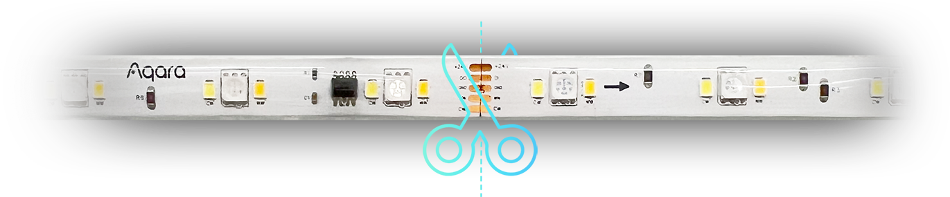 scissors marked every 20cm